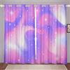 Loussiesd Tenda per finestra con glitter, per ragazze, colore rosa, blu, blu, oscurante, tende oscuranti astratte, in marmo, per camera da letto, di lusso, ipoallergeniche, oscuranti, termiche, W46 x