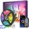 Mexllex LED Striscia 30m,Striscia LED RGB Bluetooth,Strisce LED Cambia Colorati con Controllo App e Telecomando,Sincronizza Musica,Luci LED per Camera da Letto casa Armadio Decalcomania