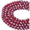 UR URLIFEHALL 10 fili di perline di vetro elettroplaccate da 8 mm, perline sfaccettate in cristallo per gioielli fai da te, decorazioni artigianali