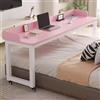 Lxndsf Tavolo sopra Il Letto, Carrello sopra Il Letto, Scrivania Portaoggetti, Ampia Scrivania da Studio, Scrivania ad Angolo, Mobile Studio Porta PC con Ruote, Tastiera Scorrevole Postazioni da Lavoro