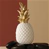 PIGPIGFLY Statua Ananas,Statue Decorative,Decorazioni per Ufficio, Statuette Decorative Casa, Soggiorno Decorativo Moderno da Appoggiare, Scultura Astratta in Poliresina, Idea Regalo（15cm/Bianco）