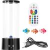 Generic Lampada a tubo a bolle, luce sensoriale a LED che cambia colore | decorazione per acquario telecomandata con pesci galleggianti, notturno rilassante per bambini, adulti e camere da , 30