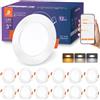 DUSKTEC Faretti LED da Incasso per Cartongesso Smart, Compatibile con Alexa | 220V Faretti LED Spot Interno Intelligente Bluetooth 7W 660LM, Bianco Regolabile 2700K-6000K, App Controllato, 12 Pezzi