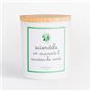 ACCENDILA CANDLE Successo - Candela Profumata, Vaniglia Intensa, Cera Naturale, Made in Italy, Bicchiere in Vetro Satinato, Tappo in Legno di Faggio, 200 grammi