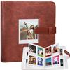 COLOCASTLE Album Fotografico 288+1 Tasche compatibile con Fujifilm Instax Square Film | Compatibile con Fujifilm Instax Square SQ1 SQ6 SQ10 SQ20 SQ40, Instax Mini 13 12 11 90, Polaroid Go, Kodak Mini Shot 2 Retro