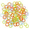 KBOLAE 100 pezzi in plastica per uncinetto fai da te, anello circolare con gancio per borsa e sedile auto, 1,5 cm