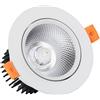LEDKIA LIGHTING LEDKIA Faretto Downlight LED 12W Circolare COB CRI90 Regolabile Foro Ø 90 m
