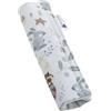 Medi Partners Copri Cintura di Sicurezza Auto Copricintura Bambini Car Cuscino 17x22cm 100% Cotone Minky Cinture Kids Copri Seggiolino Protezione (Cervo con minky grigio)