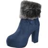 Generico stivali donna cowboyStivali Cowboy Donna Moda Pelle Antiscivolo Per E Lacci Sotto Con Motivo Stampato Giardino Impermeabili Stivali Punk Per Donnascarpe neve