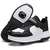 Rolltongoz Scarpe con rotelle da Bambina Ragazza Scarpe da Ruota Skateboard Sneaker Sportive con Rotelle Automatiche Ruota Multisports Skateboard Sneaker con Ruote per Bambina