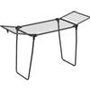 SONGMICS Stendibiancheria da Pavimento 158 x 53 x 93 cm, Stendino con Ali in Metallo, per Vestiti, Asciugamani, Biancheria, Nero Inchiostro LLR520BH01
