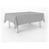ECOMMERC3 Tovaglia cerata antimacchia rettangolare 100x140 Polygon Grigio | Per il tavolino della cucina, 90 % PVC e 10 % polipropilene, fabbricata in Spagna, acqua e sapone neutro