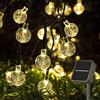 STANBOW Catena Luminosa Esterno Solare, [50 LED/7M 23FT/8 Modalità] Luci Solari Esterno, Impermeabile Cristallo Globo Lucine Decorative per Esterno Giardino Matrimonio Festa (Bianco Caldo)