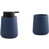 MSV - Dispenser Sapone e Bicchiere Maonie - Blu Scuro Opaco