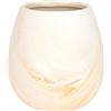 THUN - Portaspazzolini effetto marmo Pure Elegance - D8x9,5H top D6 - - Gres. - Dispenser: ABS, PP.