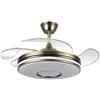 FABRILAMP Ventilatore DC DANI LED integrato, colore pelle