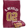 LOGOVISION Harry Potter Weasley Jersey Coperta super morbida al tatto setoso - 91 x 147 cm