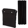 Amazon Basics Tenda Oscurante Senza Forature, Protezione Solare Portatile e Regolabile con Ventosa, per Finestre Camera da Letto e Viaggi, 127 x 198 cm, 1 Pezzo, Nero