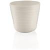 Guzzini - Tierra, Portavaso Singolo in Plastica Riciclata - Bianco Latte, Ø 12,8Xh12 cm | 1 lt - 196200156