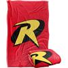 LOGOVISION Batman Robin Logo Coperta super morbida al tatto setoso - 91 x 147 cm