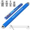 DEPOTA Chiave a cricchetto offset, set di prolunga a zero gradi, versatile, utensile prolunga per chiavi a cricchetto con adattatori di attacco da 1/2 pollice, 1/4 pollice, 3/8 pollice e prolunga per