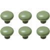SENRISE 6 maniglie in lega di alluminio, pomelli per armadietti da cucina, camera da letto, bagno, mobili (verde chiaro + tirante rotondo)
