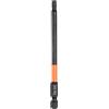 QUARKZMAN H4 Inserti per Avvitatore 4mm Punta Piatta Metrica 1/4 Attacco Esagonale 100mm (4) Cacciavite Industriale Bussola Esagonali in Fosfato Nero Magnetico Lungo