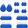 CDIYTOOL Portachiavi classici 1K, ISO14443A 13,56 MHZ RFID IC, tag RFID M1, chiave per il controllo degli accessi (blu, 50 pezzi)