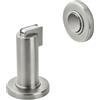 SOTECH 2 x Fermaporta a Pavimento magnete MAGNETO Acciaio inox Ø 50 mm | Altezza 90 mm Incluso Materiale di fissaggio per Montaggio a parete