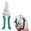 YUPZAR 1 Pezzi Pinza Multiuso, 18 in 1 Pinza Spellacavi Elettrici Pieghevole, Elettricista 211 mm Attrezzi Elettricista Professionali, Crimpatrice per Installazioni Elettriche (Verde)