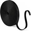NUTKIT 10mm*20m Fascette Fermacavi Riutilizzabili, Nero Fascette a Strappo