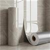 Qnbonrich Pannelli da parete autoadesivi in PVC, effetto marmo, 40 x 300 cm, rotolo (grigio)