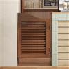 Hssnbkg Porte A Battente, Porte da caffè, Porte A Battente Interne in Legno Massello, Porte da Fienile A Battente con Chiusura Automatica Marrone C - W60×H90cm(Anta singola)