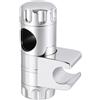 Kaelaxroy Supporto doccia a mano regolabile per barra doccia 18-25 mm, attacco girevole a 360° per soffione doccia, finitura cromata in ABS, accessorio ideale per il bagno