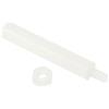 PATIKIL 40pz M3 Distanziale Viti Nylon PCB Distanziali Dadi 30mm+6mm Bianco | Esagonale, per Schede Madri Computer Custodie, Circuito Schede Elettronica