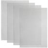 AMFUN 4 Pezzi Rete Metallica Maglia Piccola 30 X 21cm, Griglia a Maglia Fine, Foglio Filtro Filtrante per Ventilazione, Sicurezza, Finestra, Giardino