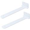 DSWZLQDXB 2 pezzi Staffa Reggimensola Invisibile Mensola Parete Divisoria Avanti e indietro scomparsa Staffa Scaffale Flottanti per Ripiano,Libreria,Cucina All'aperto,Soggiorno (30cm,White)