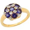 Ivy Gems Donna 925 argento Rotonda blu Iolite