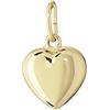 NKlaus 585 oro giallo catene con ciondoli a cuore in oro giallo lucido 8,6x8,3mm ragazze 4759