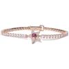 Mabina Gioielli - Bracciale Donna - Bracciale tennis stella rosato con tormalina sintetica - 533652-S