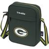 travelite NFL Borsa a Tracolla Green Bay Packers, borsa a tracolla compatta con scomparti con cerniera e tracolla regolabile in poliestere resistente, 17 x 22 x 6 cm