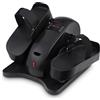 NK Mini Ellittica Elettrica con Telecomando, Pedalatore Silenzioso per Casa o Ufficio, 12 Livelli, Display LCD, Allenamento Passivo, Compatto, Nero