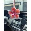 ZGDYi Ibisco decorazioni auto, Ciondolo Auto Fiore Uncinetto,Ornamenti Floreali per Specchietto Retrovisore Auto, Accessori Donna, car accessories interior, Ciondolo per Intrecciato Bohémien (rosa)