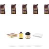 HOFFCAR Kit tagliando 4 FILTRI e 5L OLIO M compatibile con Opel Zafira C Tourer 2.0 CDTI 121kw dal 2011