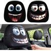 KIMHOME - Confezione da 2 copri-poggiatesta divertenti per auto, traspiranti e universali