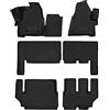 WALSER Tappetini in gomma per auto XTR su misura compatibile con Ford Tourneo Custom Bus (F3) 8 posti 2012 - Facelift 2017