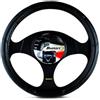 Generico Bottari Coprivolante Stylish Plus per Furgoni, Nero, Diametro 41-45 cm