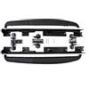 J&J AUTOMOTIVE Pedane Laterali per Land Rover Range Sport L320 2005-2012, Sottoporta Minigonne in Alluminio e Plastica ABS, Set Completo con Materiale di Montaggio Incluso
