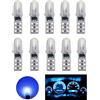 YOUNLEN Lampadine LED T5, 2721 27 37 286 Lampadina LED PC74, per Sostituzione Luci Cruscotto Interni Auto, Chip 12V 0,6W 40LM 3014, Confezione da 10(Blu Ghiaccio)