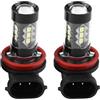 JOROBURO Lampadine Fendinebbia LED per Auto da 2 Pezzi, H11 H8 12V‑24V 80W Lampadine Fendinebbia Diurne a LED Luminose Ad Alta Potenza per Auto, Fendinebbia Bianche Luminose Universali per la Maggior Parte dei